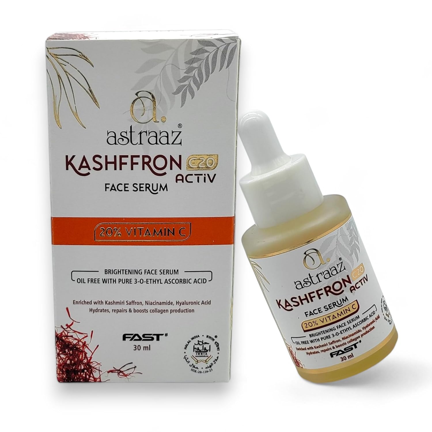Astraaz Kashfronn C2O Face Serum with Vitamin C & Kashmiri Saffron