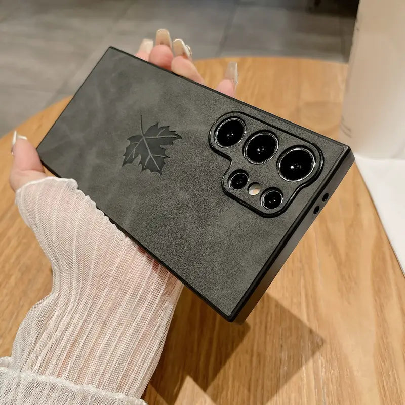 Artificial Leather Phone Case For Samsung Galaxy S24 Ultra