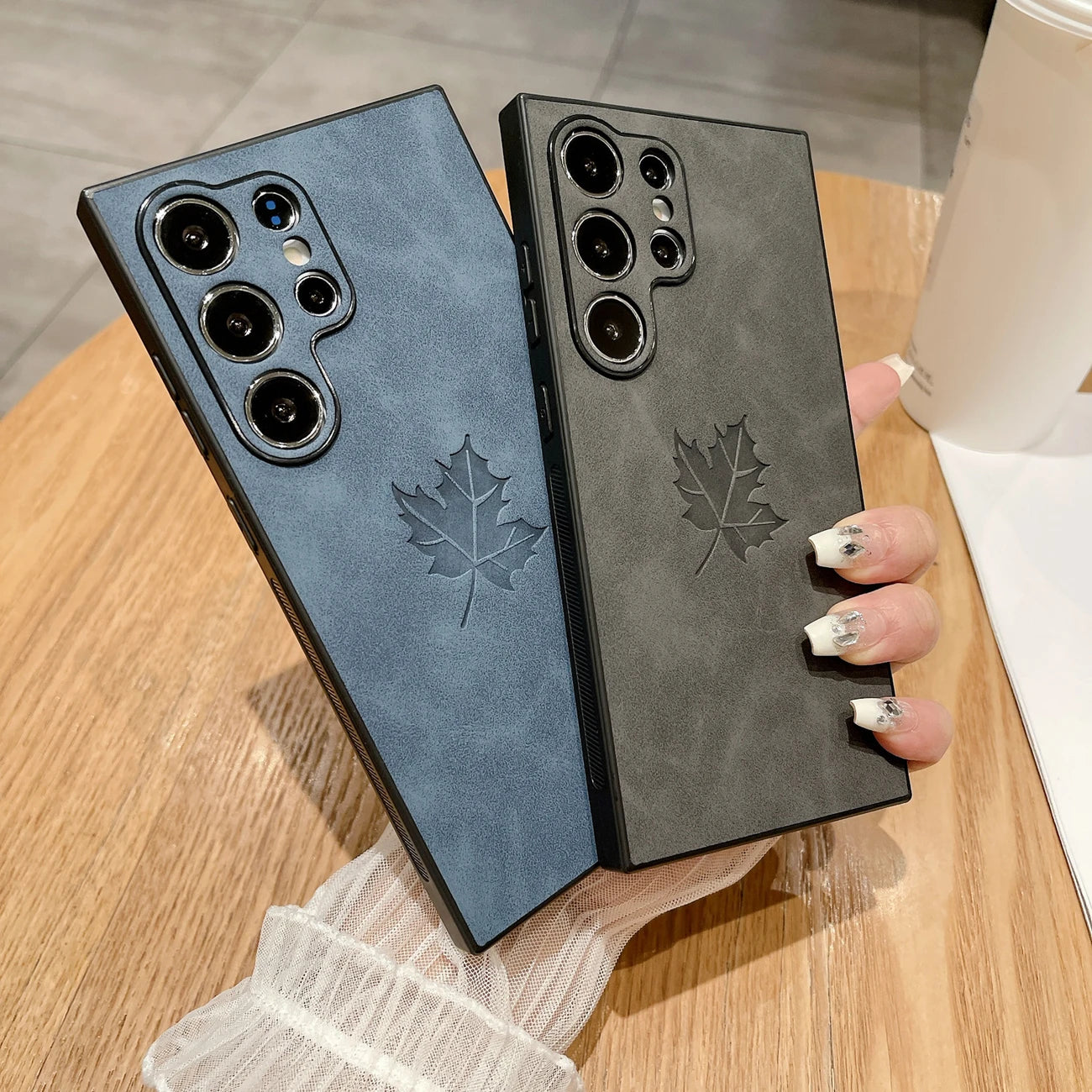 Artificial Leather Phone Case For Samsung Galaxy S24 Ultra