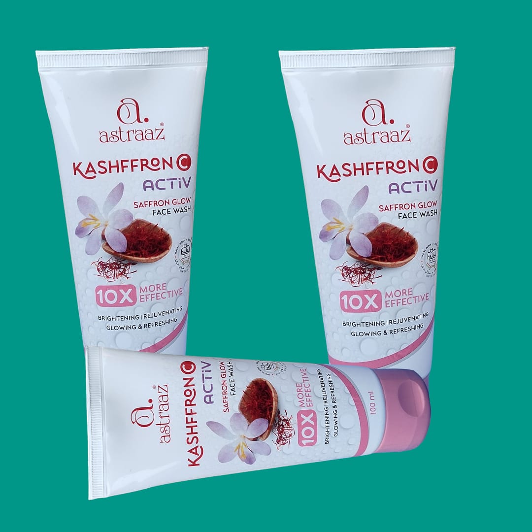 Astraaz Aazin Formulations Kashffron C Vitamin C & Saffron Infused Brightening Face Wash