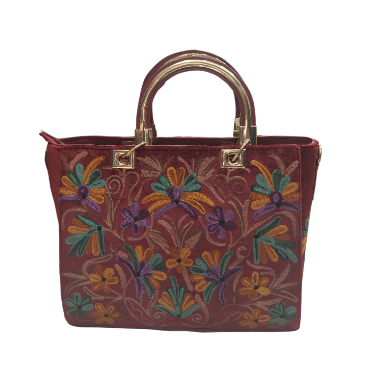 Safal Cart Synthetic Leather Gorgeous Embroidery Stylish Design Shoulder Crossbody Hobo Women Handbag