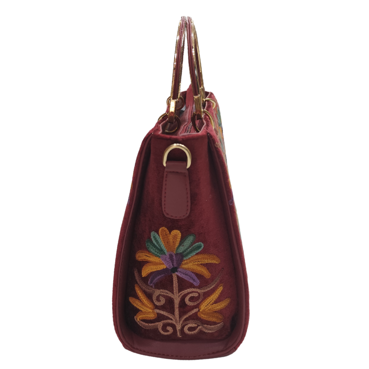 Safal Cart Synthetic Leather Gorgeous Embroidery Stylish Design Shoulder Crossbody Hobo Women Handbag