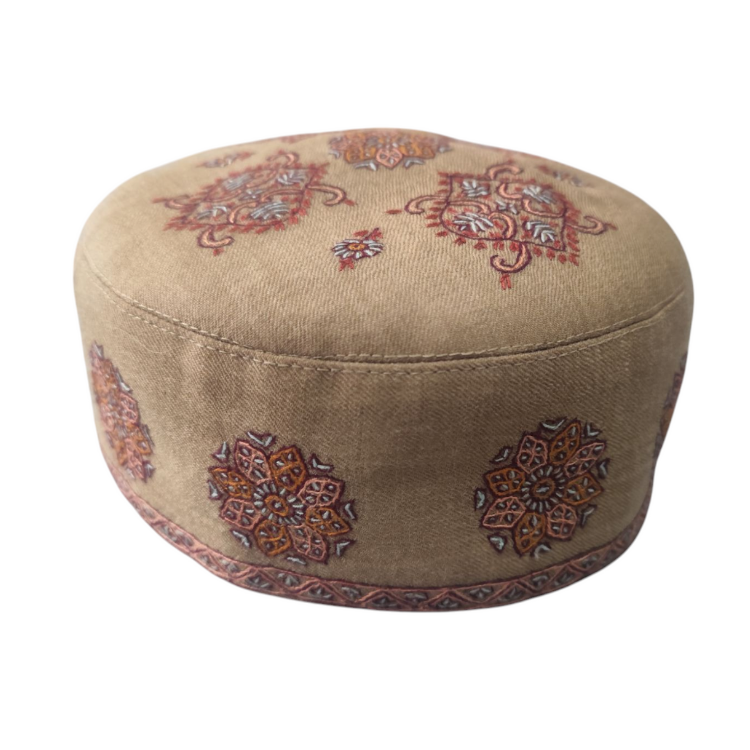 Pashmina Color Sozni Cap