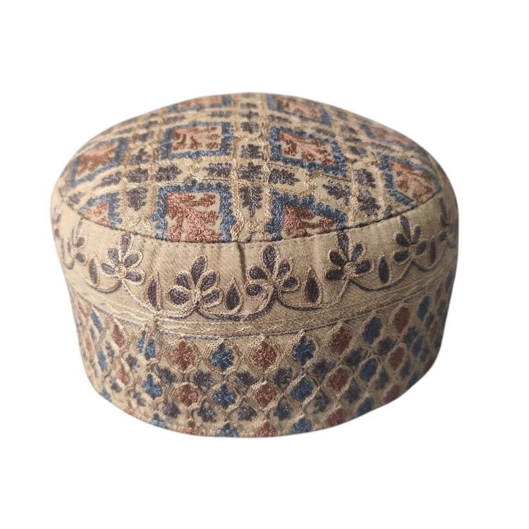Kashmiri Machine Aari Work Cap