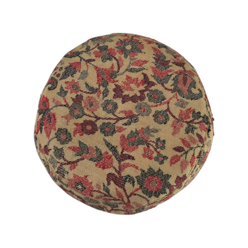 Voltiger Handwoven Kashmiri Kani Cap - Traditional Maroon Paisley Design