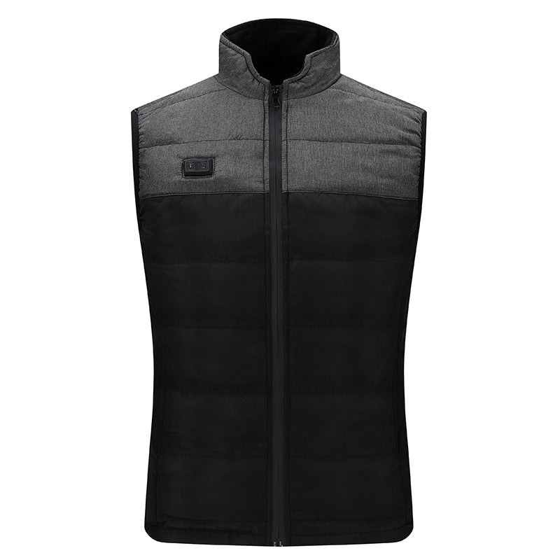 Intelligent Thermostatic Electric Heating Vest Waterproof Double-control Blouse