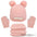 Children's Autumn And Winter Fleece-lined Thickened Double Ball Hat Scarf Gloves Three-piece Set