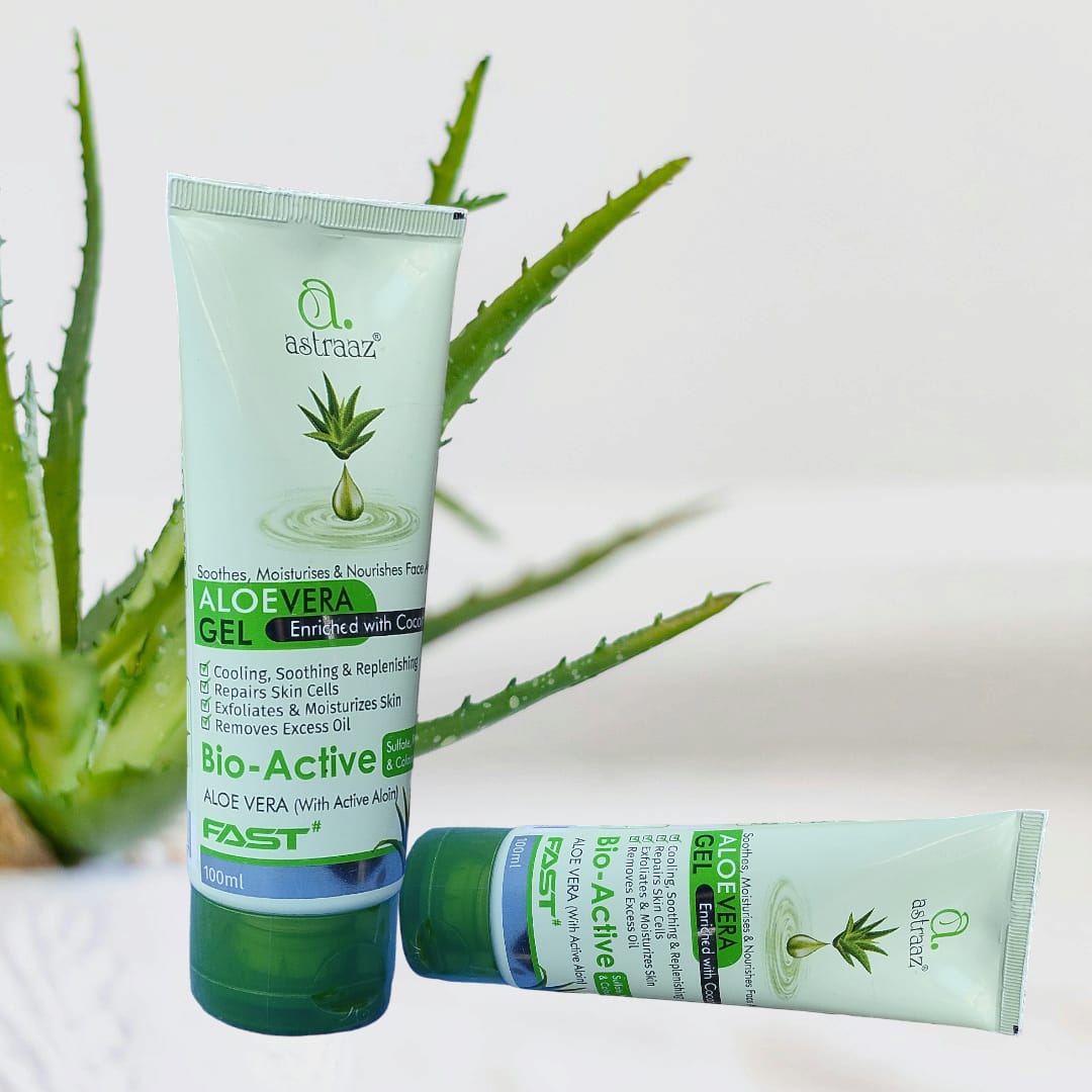 Astraaz Aloe Vera Gel | Natural Moisturizer, Anti-Acne & Anti-Aging