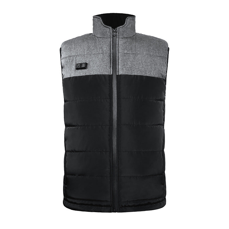 Intelligent Thermostatic Electric Heating Vest Waterproof Double-control Blouse