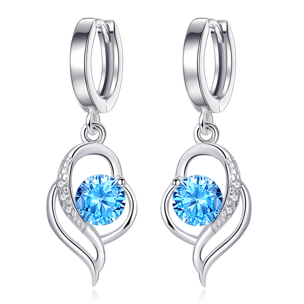 Fashion Soft Ear Rings Mid-length Heart-shaped, Hina khan style
