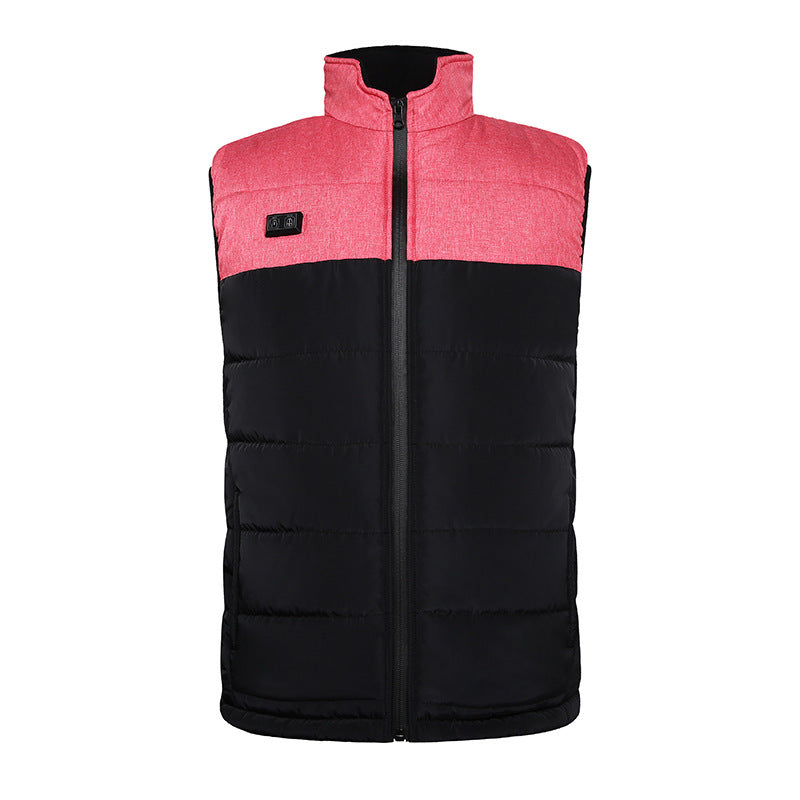 Intelligent Thermostatic Electric Heating Vest Waterproof Double-control Blouse