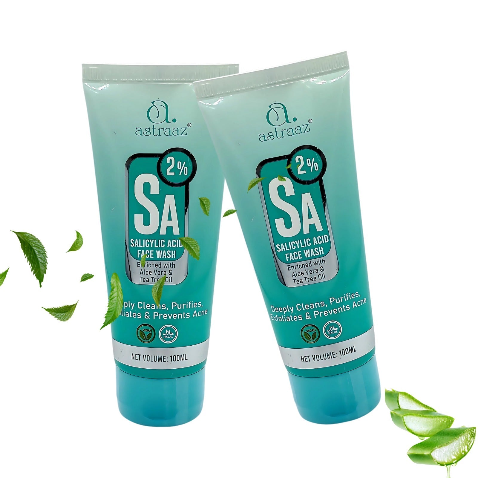 Astraaz SA 2% Salicylic Acid Face Wash - Dermatologist Prescribed