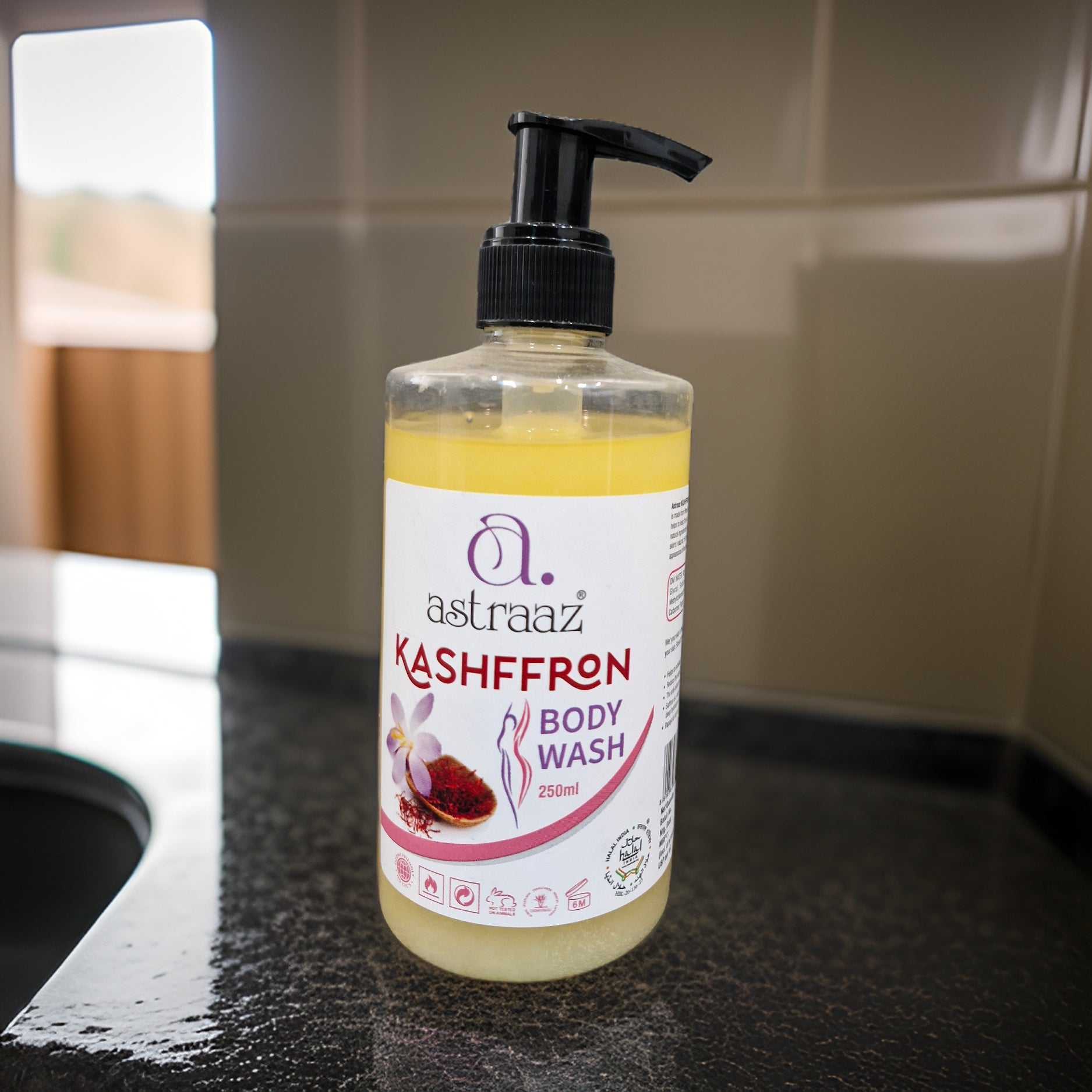 Astraaz Aazin Formulations Kashffron Body Wash with Saffron Extracts
