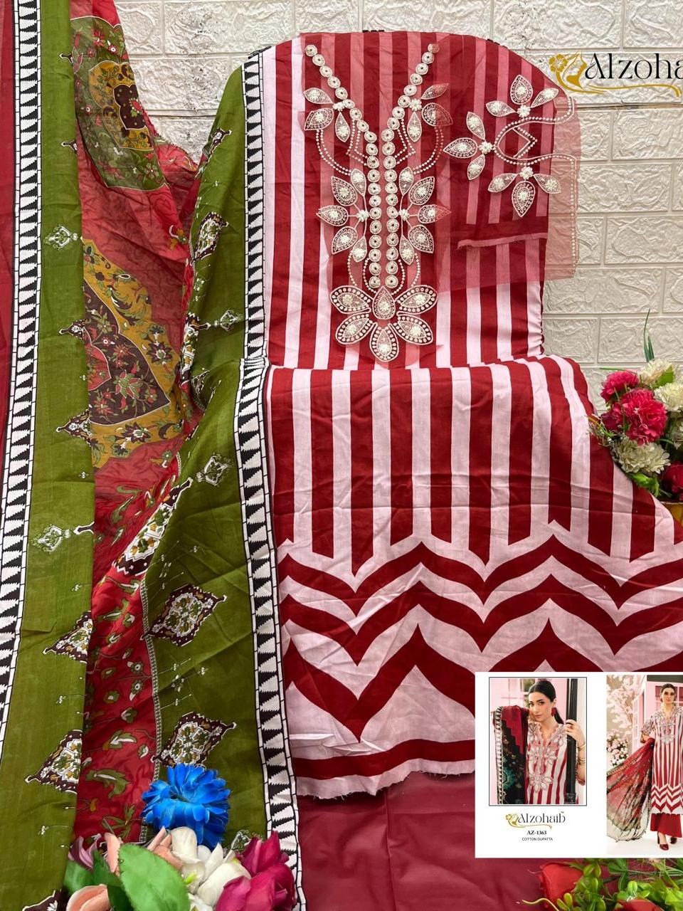 Pakistani Lawn Cotton Suits with Patches