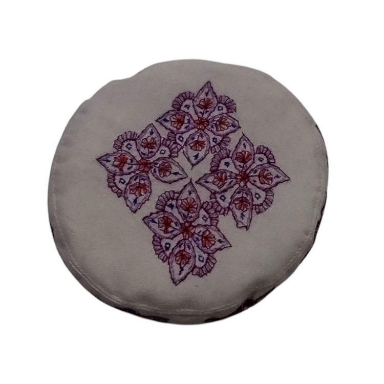 Cream Colour Sozni Cap