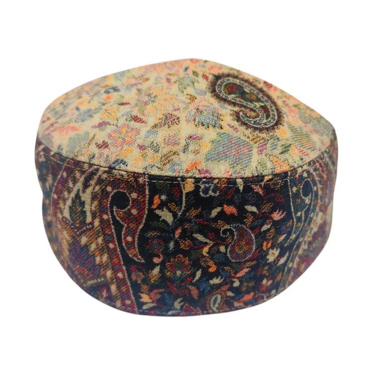 Kashmiri Kani Machine Weaving - Multi color Desgin Premium Cap