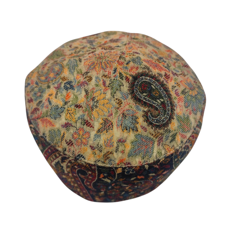 Kashmiri Kani Machine Weaving - Multi color Desgin Premium Cap